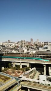 サウスピアから見れるはやぶさ