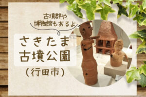 埼玉県名発祥の地【さきたま古墳公園】古墳に登ったりまがたま作りで歴史を楽しむ